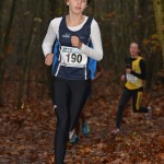 Anouk onderweg naar de finish