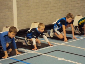 Michiel gaat een snelle sprint afleveren dankzij goede concentratie!